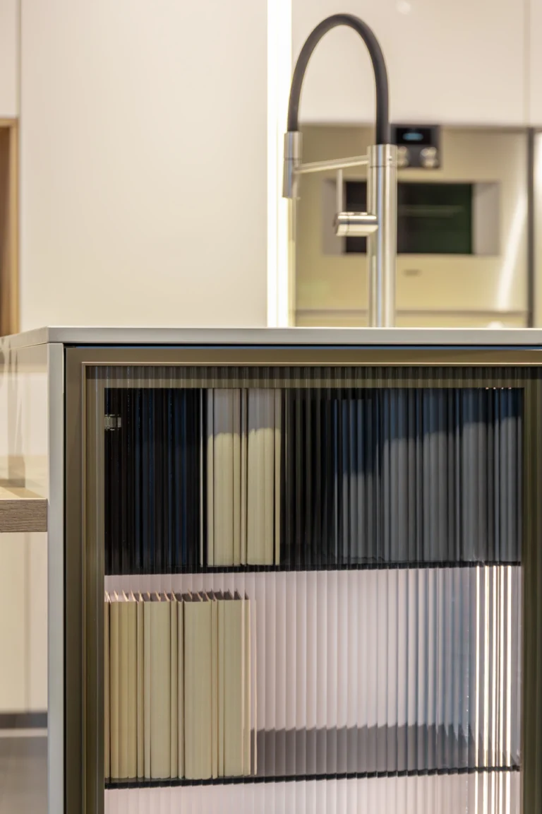 modern kitchen retractable flyscreen